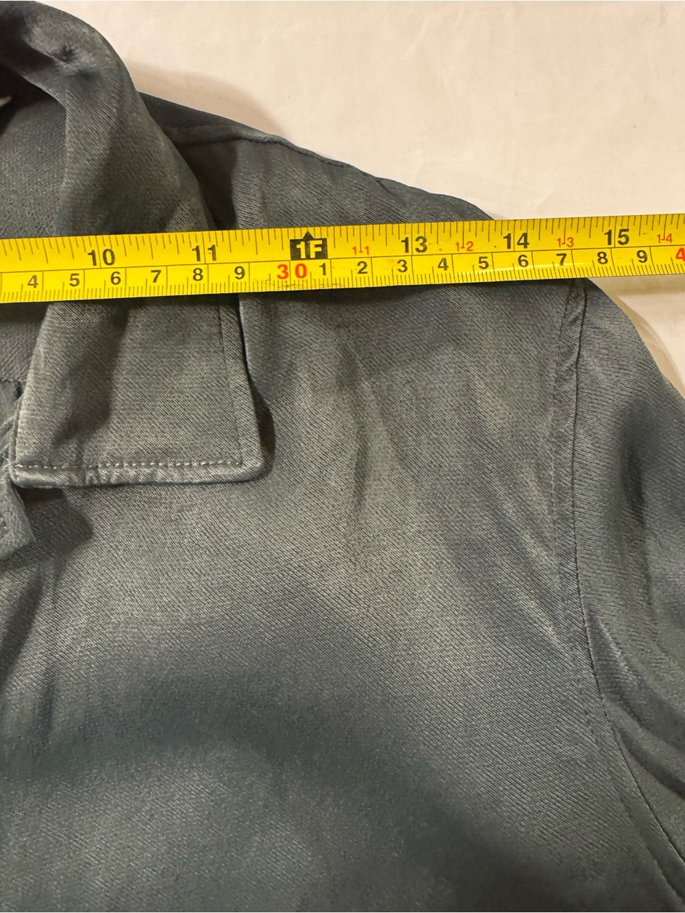 Zara pants and button front satin blouse smooth in Slate grey - Picture 15 of 16